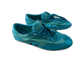 Volatile Kicks Bangin Turquoise Leather Sneakers ( 8.5 ) - $44.52