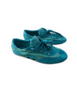 Volatile Kicks Bangin Turquoise Leather Sneakers ( 8.5 ) - $61.01 CAD