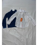 Lot of Lands&#39; End Dark Blue Sweater XXS (2-3), Oppo Suits White Dress Sh... - $461.93 MXN