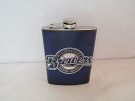 Milwaukee Brewers Stainless Steel 8oz. Hip Flask FB12MB - £7.95 GBP