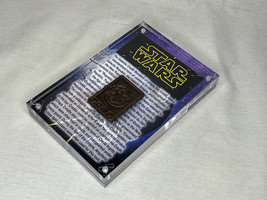Star Wars Galactic Bronze Credit Chip Piece, Plaque, Metal, Real Prop Replica - £46.43 GBP