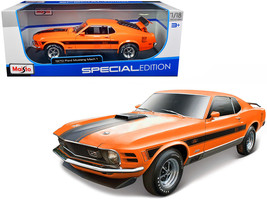 1970 Ford Mustang Mach 1 428 &quot;Twister Special&quot; Orange with Black Stripes &quot;Spe... - £47.16 GBP