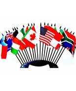 G-20 (Group of 20) World Flag Set with BASE-20 Polyester 4&quot;x6&quot; Flags, On... - $43.48 CAD