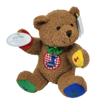 Vintage Eden Musical Brown Teddy Bear Stuffed Animal Plush Toy Works New W Tags - $84.55