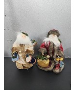 SANTA CLAUS-Vintage DOLLS- CHRISTMAS-2 LOT - $50.85