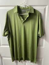 Daniel Cremieux Men&#39;s XL Green  Signature Collection Golf Polo Shirt Cotton - £10.85 GBP