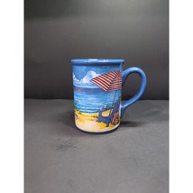 Gibson Home Beach Stoneware Coffee Mug, Find Your Bliss Cup Ocean Theme ... - $17.61 CAD