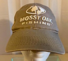 Grey Mossy Oak Fishing Baseball Type Hat Adjustable Pre-Owned - £6.30 GBP