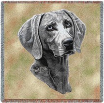 54x54 WEIMARANER Dog Tapestry Afghan Throw Blanket - £42.72 GBP