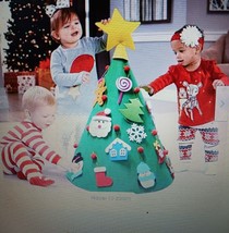3D Felt Christmas Tree, Outgeek 2.3Ft DIY Xmas Tree with 3d - £6.99 GBP