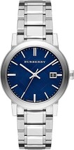 Burberry The City BU9031 Silver Tone Blue Check Dial Unisex Wrist Watch - £196.13 GBP