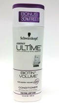1xSchwarzkopf Essence Ultime Biotin Volume Conditioner Limp Hair 17.6oz Large Sz - £28.81 GBP