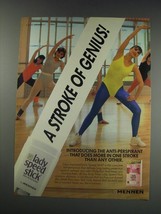 1991 Mennen Lady Speed Stick Ad - A stroke of genius - £14.72 GBP
