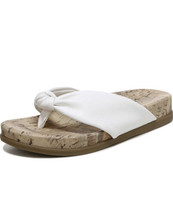 LifeStride Women&#39;s Happy Sandal white slip ons Faux Leather Comfort Size 9 - £34.15 GBP