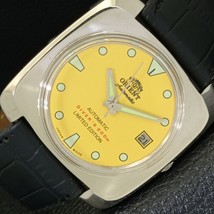 Classic Orient 46941 Automatic Japan Mens Yellow Dial Wrist Watch a426843-1 - £35.62 GBP