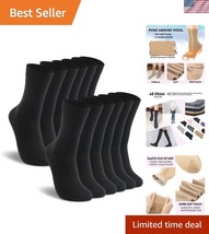 Elegant Women&#39;s Merino Wool Thermal Socks - Size 6-10 - Machine Washable - $39.00