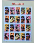Mariachi USPS Forever Stamp Sheet 2022 - £15.62 GBP