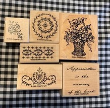 Stampin Up Memory Of The Heart Rubber Stamp Set - £6.94 GBP