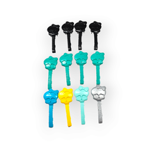 Monster High Doll Brushes 12 Piece Mixed Lot Black Blue Green Silver - $19.78