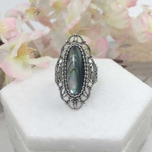 Abalone Shell Gemstone Handmade Jewelry 925 Solid Sterling Silver For Gift - $16.65