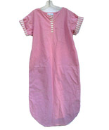 Vintage Meadowbank Pink Oxford Dress Sailor Nautical Summer Shift Sheath... - $42.75