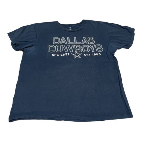 Primary image for Dallas Cowboys NFC EAST Dark Navy Blue Graphic Crew Neck T Shirt Size M NFL Fan