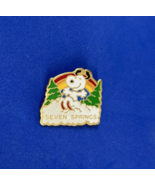 Snoopy Seven Springs Ski Resort Pennsylvania Souvenir Lapel Pin - £9.51 GBP