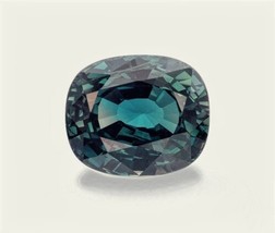 2.07 cts Natural Sapphire greenish blue no heat cushion gemstone for ring - £887.73 GBP