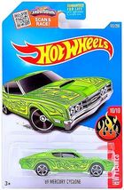 Hot Wheels - &#39;69 Mercury Cyclone: HW Flames #10/10 - #100/250 (2016) *Green* - £2.43 GBP