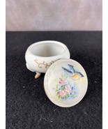 Rare Vintage Small Japanese Porcelain Vase With Feet Hand Painted Bird D... - £25.69 GBP