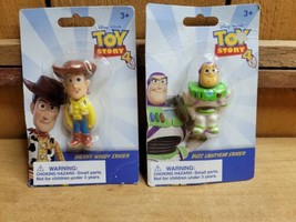 Set of 2 Disney Pixar Toy Story 4 Eraser Woody &amp; Buzz Lightyear School E... - $13.23