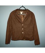 Merona Women's Coat Brown Blazer Size Size Meduim - $15.83
