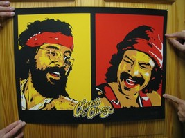 Cheech &amp; and Chong Poster Mint Tommy Marin Signed Perkins Face Shots - £212.38 GBP