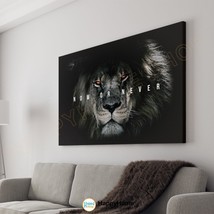 Lion Wall Art Now or Never Motivational Quote Inspiration Art Office Decor-P539 - $23.92+