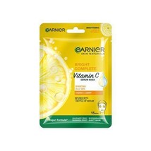 Garnier Bright Complete Vitamin C Serum Sheet face Mask 28g - $9.40