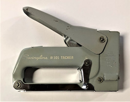 Vintage Swingline Staple Gun Tacker Handheld Model 101 Stapler Industrial Gray - £12.53 GBP