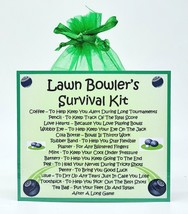 Lawn Bowler&#39;s Survival Kit - Unique Fun Novelty Gift &amp; Keepsake !  - $8.25