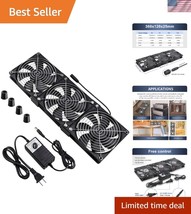 Versatile 3x120mm Cooling Fans with Variable Speed Control for DIY Projects - $60.00