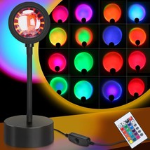 Sunset Lamp Projection, Projector LED Lights Lamp Rainbow Night Light 360 Degree - £22.80 GBP