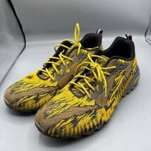 Kricely Trail Shoes Men US 12/ UK 11 Yellow Black Brown Hiking Lace Up 1903 - €11,13 EUR
