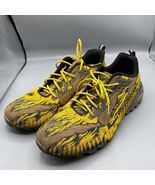 Kricely Trail Shoes Men US 12/ UK 11 Yellow Black Brown Hiking Lace Up 1903 - $17.98 CAD