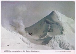 Washington Postcard Mt Baker Summit 1975 Thermo Activity - $4.94