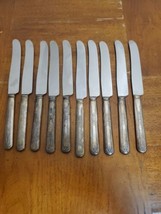 Rogers Silverplate Set of 10 Dinner Knives Vintage Antique  - $15.85