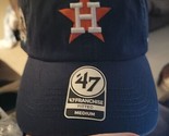 Houston Astros Logo 47 Brand MLB Baseball Navy Blue Franchise Fitted Cap... - $27.10
