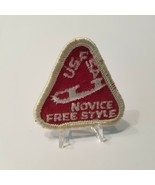 Vintage USFSA Novice Free Style Figure Skating Triangle Embroidered Patc... - £8.60 GBP