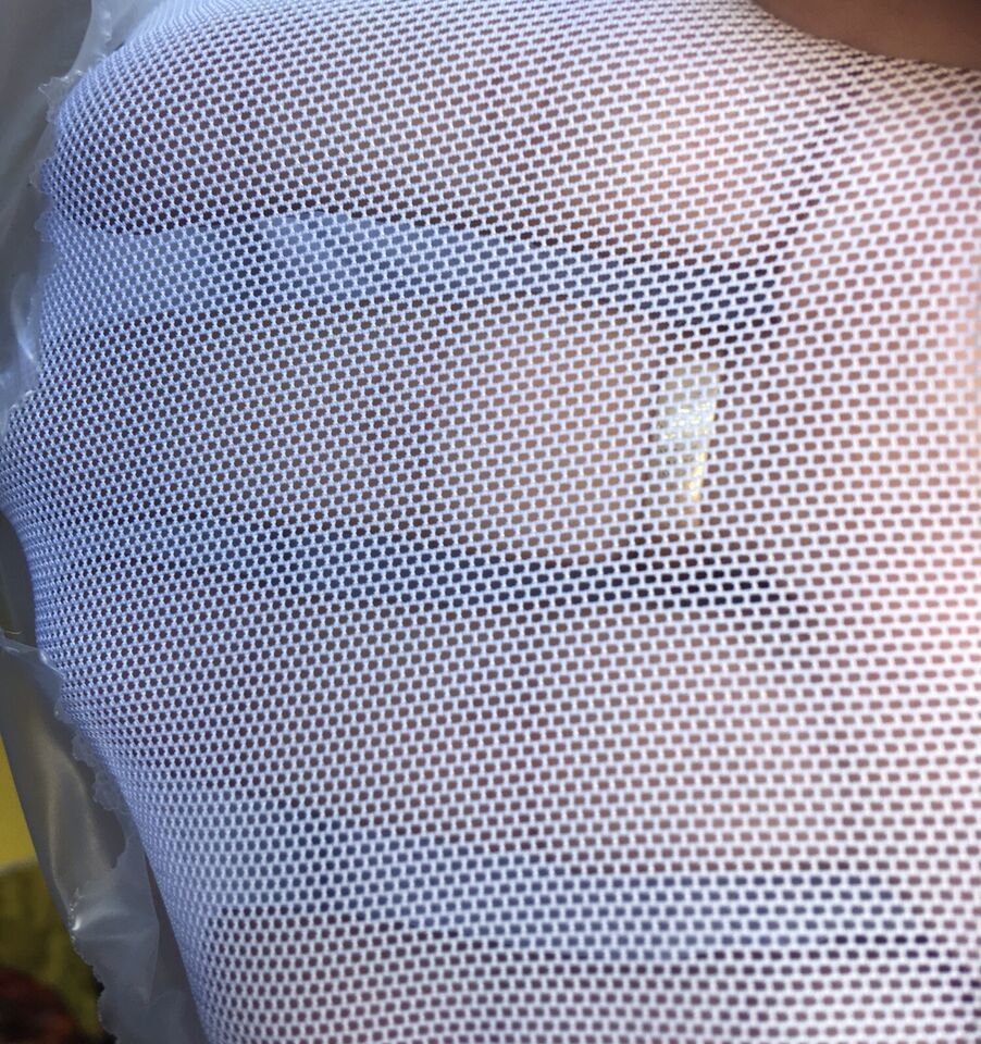 White power Mesh Spandex Soft  4 Ways Stretch Fabric 58”-60” Swim , Danc... - $4.99