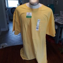 Fruit of the Loom Yellow T-Shirt 3XL, New with Tags, Plus Size Shirt, Un... - $9.90