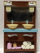 Fisher Price Loving Family Dollhouse Deluxe Bathroom Furniture Double Va... - $10.89