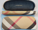 Burberry Eye Glass Case Set of 2 Hard Clam Shell Nova Check Tartan Plaid... - £17.76 GBP