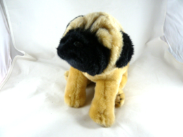 Nat and Jules Pug Plush  Dog 9 X 12 inch Very soft and cuddly Demdaco - $7.42
